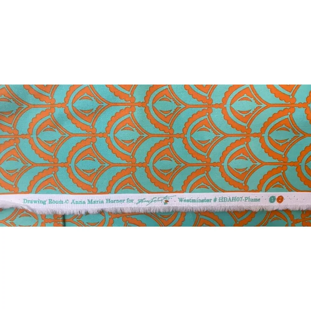 Anna Maria Horner Freespirit OOP Cotton Drawing Room Westminster Plume in Teal